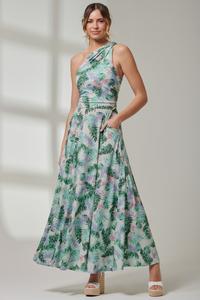 Платье макси без рукавов из джерси Jolie Moi, зеленый
