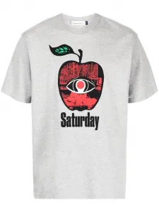 Футболка с графичным принтом Undercover, серый