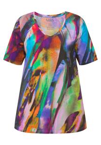 Футболка с принтом Ulla Popken, мультиколор