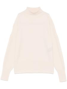 Свитер с вырезами на рукавах D.Exterior, нейтральный цвет