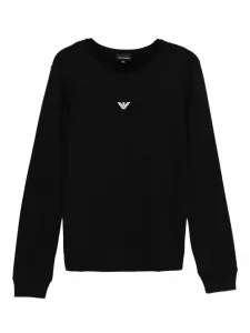 Толстовка с логотипом Emporio Armani Kids, черный