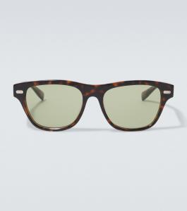 Квадратные солнцезащитные очки Iconic Meridian Brunello Cucinelli, Mogano Green