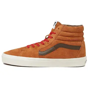 Vans Sk8 Hi 'Plaid Glazed Ginger Brown' Women's