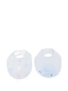 Нагрудники с принтом персонажей (набор из двух штук) Stella McCartney Kids, синий