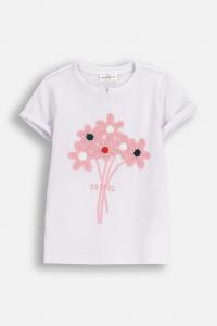 Детская хлопковая футболка Coccodrillo, белый