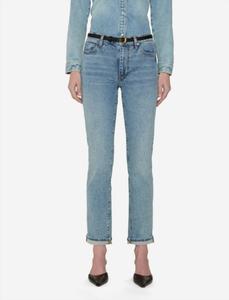 Женские джинсы The Borrowed Dolly в сером цвете FRAME, серый