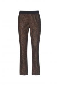 Короткий размер: брюки с двусторонним принтом louisa Goldner, мультиколор