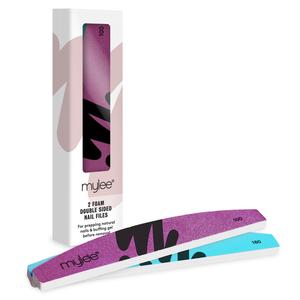 Пилочка для ногтей 2 doppelseitige schaumstoff-nagelfeilen - 100/180 Mylee, количество 2 шт.