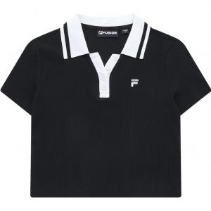Футболка поло женская черная FILA FUSION