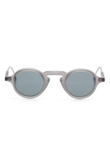 Thom Browne Eyewear солнцезащитные очки в круглой оправе, серый