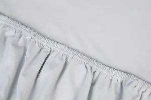 Простыня на резинке Saiko для наматрасника, серая, 180-200x200-220 см, трикотаж премиум-класса, для матрасов высотой до 12 см Kayori