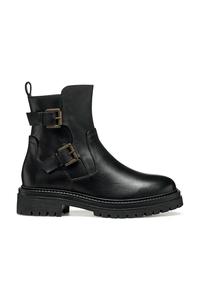 Ботильоны кожаные D IRIDEA Geox, черный