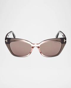 Солнцезащитные очки «кошачий глаз» Juliette из ацетата Tom Ford, цвет Greyother Roviex