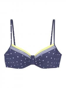 Верх бикини LASCANA, цвет blau/gelb/bedruckt