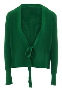 Вязаный кардиган YASANNA, темно-зеленый