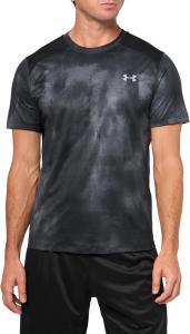 Мужская футболка с коротким рукавом Under Armour CoolSwitch Printed, (003) Black/Castlerock/Reflective