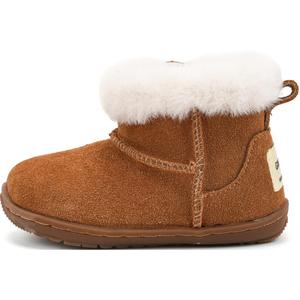 Детские утепленные ботинки для дошкольников QINUOSHU, chestnut