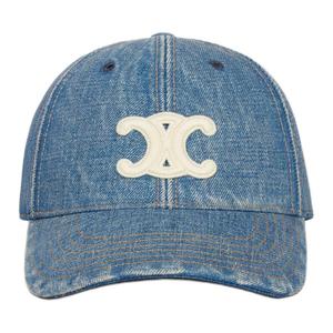 CELINE Хлопковая денимовая бейсболка мужская синяя, Blue
