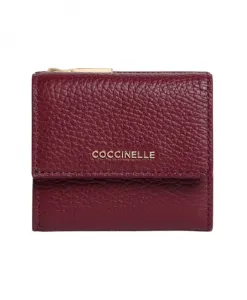 Металлический маленький кошелек Coccinelle, коричневый