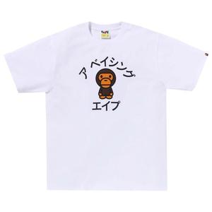 Футболка BAPE Baby Milo College 'White', белый