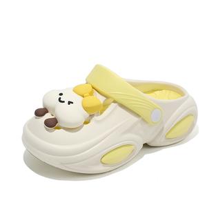 Детские тапочки с амортизацией, износостойкие, нескользящие, с низким верхом LONGDUIZHANG, бежевый/желтый