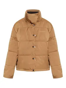 Пуховик на пуговицах Rethinkit Studios, коричневый