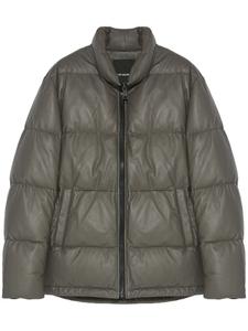 Yves Salomon куртка с пуховым наполнителем, зеленый