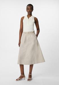 Юбка А-силуэта AUSGESTELLTER MIT ELASTIKBUND comma casual identity, бежевый