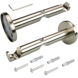 Комбинированные держатели для штор для карнизов Ø 16 мм Liedeco, Edelstahlfarben