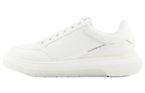 Кроссовки EMPORIO ARMANI Low-top Leather Sneakers, белый