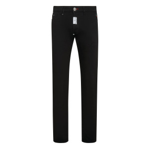 Джинсовые брюки прямого кроя Supreme Comfort Hexagon Philipp Plein, цвет Noir Plein