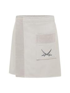 Халат Sansibar Herren Sauna-Kilt, цвет Silber mit bestickter Tasche, 50x145 cm