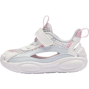 Дышащие, амортизирующие, низкие детские туфли для младенцев и малышей QIAODAN, белый/синий