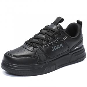 King Jinmai Антискользящие и износостойкие дышащие низкие скейтбордские кроссовки мужские - полностью черные, цвет All Black