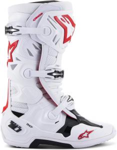 Мотокроссовые ботинки Alpinestars Tech 10 Supervented для мужчин, белый/красный/ярко-красный