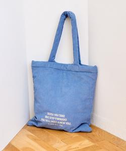 Вельветовая сумка-тоут с вышитым логотипом Coen, цвет Lt.Blue