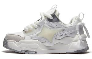 A1 Низкие пухлые скейтерские кроссовки унисекс серо-белые, цвет Gray White