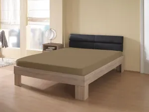 КУМ простыня "Интерлок трикотажная простыня", Интерлок трикотажная простыня KUM 180-200х200 см, 1 шт., коричневый