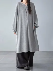 Платье-туника со сборками на рукавах, женское платье Doux Belle, цвет Gray