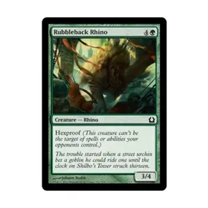 CCG Рубблбэк-носорог (C) (фольга), MTG - Return to Ravnica