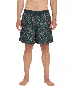 Мужские повседневные шорты Volley Ditsy Floral для плавания Quiksilver, черный