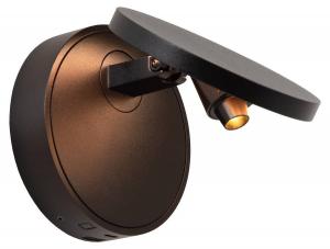 Настенный светильник Lucide UFOR, черный - алюминий - 12 x 12 x 16 см