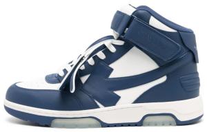Кроссовки Out Of Office средней высоты Off-White, синий/белый