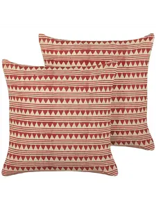 Декоративная подушка Beliani 2er Set Deko DEGLUPTA, цвет rot/beige