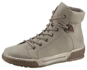 Ботинки женские Rieker на шнуровке из мягкой искусственной кожи, бежевый