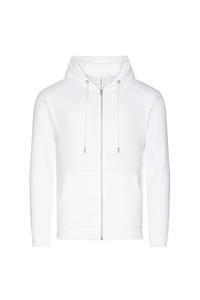 Органическая толстовка с молнией во всю длину AWDis, белый