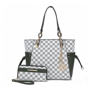 Сумка-тоут с круглым принтом MKF Collection XeniaСумочка с кошельком от Mia K — 2 шт., цвет Olive