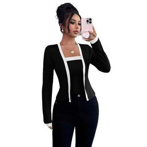 Женский сет из кардигана и топа 2L с длинными рукавами slim-fit Clearflower, Black