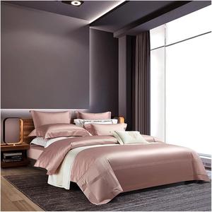 YUSIWOAL Комплект постельного белья из длинноволокнистого хлопка с шелковистыми простынями и наволочками