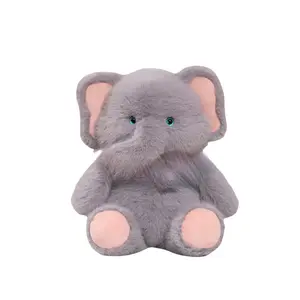 Симпатичный беговой номер с плюшевыми слониками, высота 45 см OU DI PIG, серый